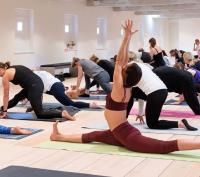 Yoga in het museum
